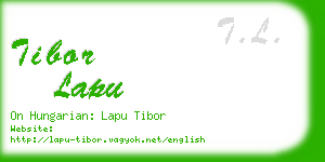 tibor lapu business card